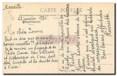 Ponte sobre a Sédelle em Crozant (Creuse) — A. de Nusas, editor, Gudret — n° 76 — Verso