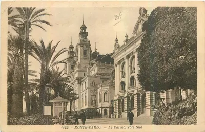 Monte-Carlo — O Casino, lado sul — Edição La Ligotier, Nice, n° 1422