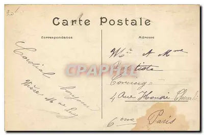 Yport — Entrada de barcos de pesca, em tempo de tempestade — C.M. n°169 — Verso