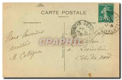 Verdun bombardowany — Jedna z głównych ulic — Benoist, wyd., Bar-le-Duc - Visé Paryż 208 — Rewers