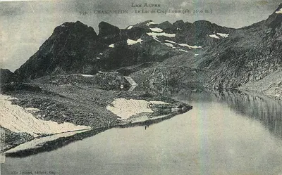Champollon - O Lago de Crupillouse (alt. 2650 m) — As Alpes — editor: Mlle Joubert, Adhémar, Gap — n° de série 719