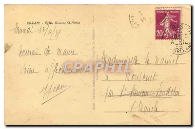 Ramuntchà — Kościół rzymskokatolicki — Wydawnictwo Artigues, nr 1340 — Rewers