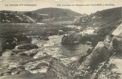A Vale do Thaurion entre Vallière e Royère — A Creuse pitoresca — Editor FM, n° 1023