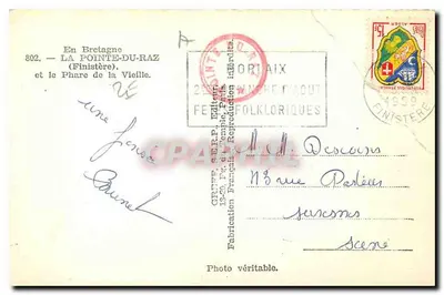 A Ponta do Raz — Farol da Velha — Graphi, n° 802 — Verso