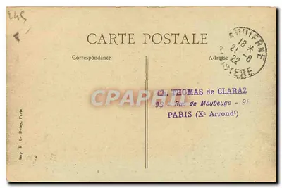 Dintorni di AUDIERNE — Pointe du Raz — Editore: Amp. E. Le Désay, Parigi — Verso