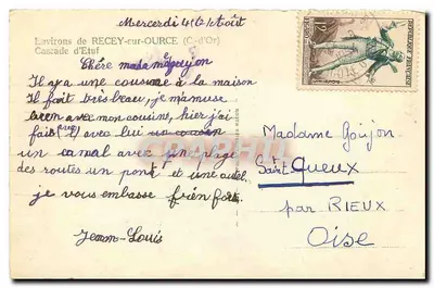 Wodospad Etuf — Okolice Recey-sur-Ouche (Côte-d'Or) — Cim — Rewers