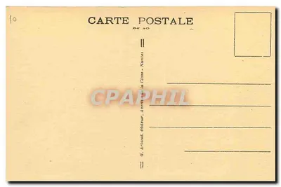 Le Croisic — Os Rochos da Grande Côte — G. Artaud, editor, Nantes — Verso
