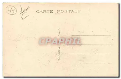 Le Croisic (Loire Inf.) — Efeito de Ondas na Grande Côte — A. B. — n° 714 — Verso