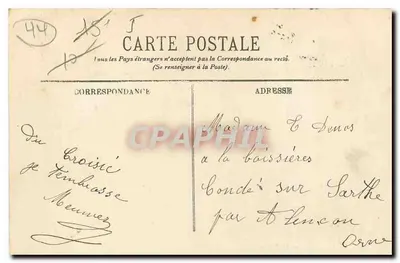 Le Croisic — A Ponta — LL. — Verso