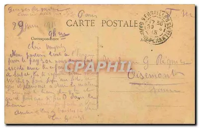 Versailles — Grandes Eaux — O Carro de Apolo — Editor: P.D. n°227 — Verso