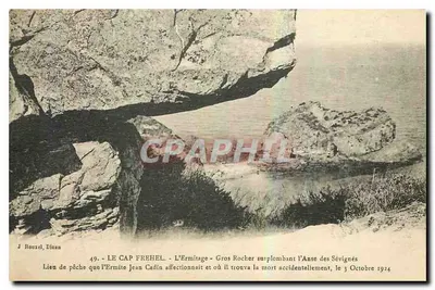 Cabo Fréhel - A Ermitagem - Grande Rocha sobre a Anse das Sévignés — J. Rouxel, Dinan, n°49