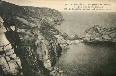 O Cap Fréhel — Vista geral do Ermitage e do Rocher chamado « La Sévigné » — n°50