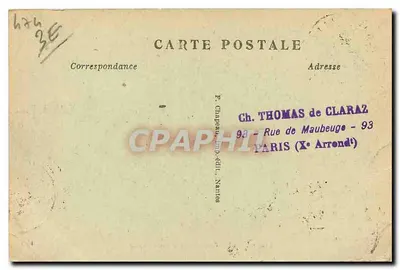 Nantes — Fonte da Place Royale — n° 640 — Verso