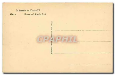 A família de Carlos IV — Goya, Museu do Prado 726 — Fototipia Hausen & Meenet-Madrid — Verso
