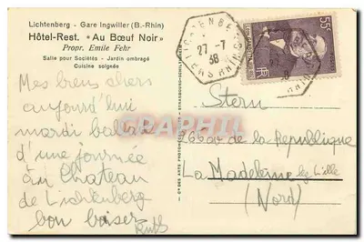 A Fortaleza de Lichtenberg — As meurtrières — C.A. n°3 — Verso