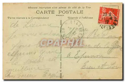 Lisieux — Hotel de Ville — G. Arnaud, editore, n° 32 — Verso