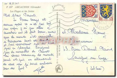 Arcachon — Plaże i przylądki — Wydawca Elcés — Rewers