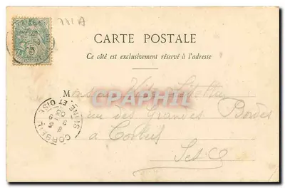 Palais de Fontainebleau - Salle de Saint-Louis — éditeur Thibault, éditeurs Fontainebleau, n° 57 — Verso