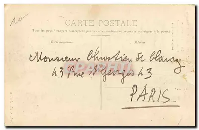 Avallon - Vale do Cousin — A Roche da Irmã — editor Pétriaux, n°187 — Verso