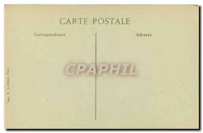 Arras — Grand'Place, o Castelo da Água (após diversos bombardeios) — E. Ruff, série 38 — Verso