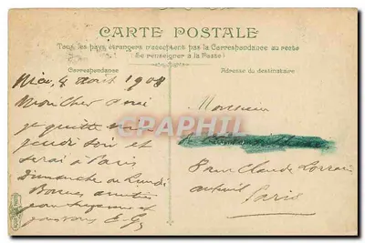 Nice, Côte d'Azur — Quai du Midi — L.V.&C. n°3264 — Rewers