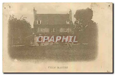 Bilhete postal antigo Villa Marthe
