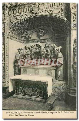 Interior da catedral, capela do Santo Sepulcro — Rodez — Edit. das Dames de France, n° 185