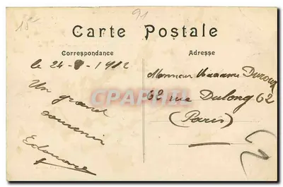 Dourdan (S.-et-O.) — Zamek — Wydawca nie widoczny — Rewers
