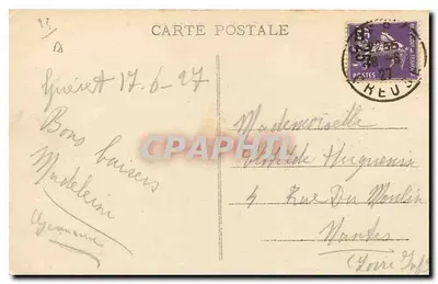 Crozant (Creuse) — As Ruínas e a Vale da Sedelle — A. de Nussac, editor, Guitrez — Verso