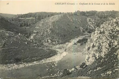 Crozant (Creuse) — Conflito da Creuse e da Sédelle — Editor Crozant, n° 26