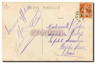 A Creuse Pitteresque — As Ruínas — M. Crozant — MTA — Verso