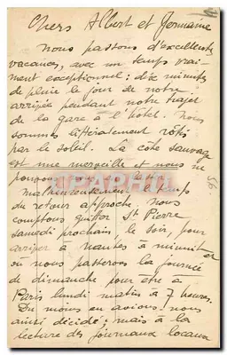 Presqu'île de Quiberon (Morbihan) — Rochers de Kerné em tempo de tempestade — Edição L. Bonnaud, n°41 — Verso