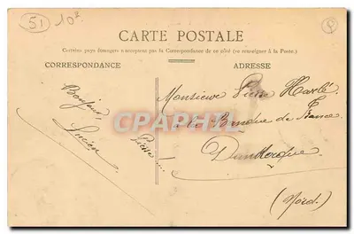 Reims — Tuin van de Tôie, Het Labyrint — uitgever Tôie, n°59 — Achterkant