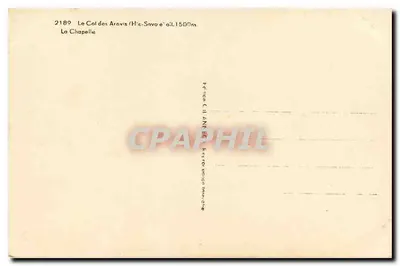 O Col dos Aravis (Haute-Savoie) — A Capela — n°2189 — Verso
