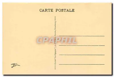 Gérardmer - O Lago — vista do lago com barco e montanhas — editor 'Cartes "La Cigogne"' — Verso
