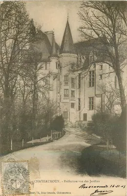 Châteauroux — Prefeitura vista dos Jardins — Editor, 74, Rue Grande, Châteauroux