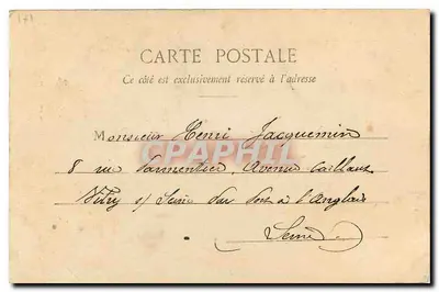 Châteauroux — Prefeitura vista dos Jardins — Editor, 74, Rue Grande, Châteauroux — Verso