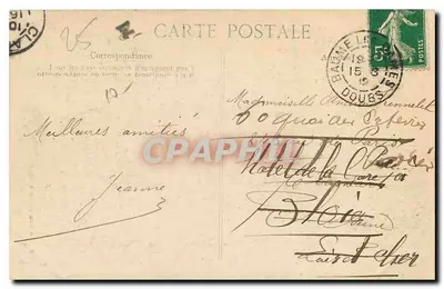 Źródło Loue — Franche-Comté — wydawca nieznany, n° 373 — Rewers