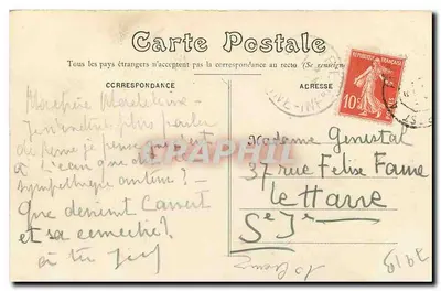 Le Mans — Casa da Renascença — Foto J. Bouveret Le Mans — Verso