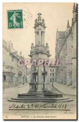 AUTUN — Fontaine Saint-Lazare — ND. Fot.