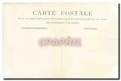 Paryż - Gare de Lyon — widok z wieży zegarowej, wydawca L'OEUVRE FRANÇAISE — Rewers