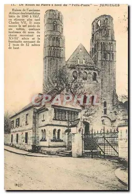 Ruínas da antiga Abadia dos beneditinos em Jumieges — JUMIEGES