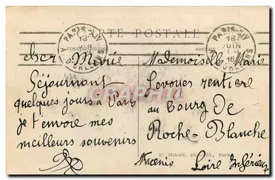 Parigi – Palazzo del Luxembourg — E. M. n° 5019 — Verso