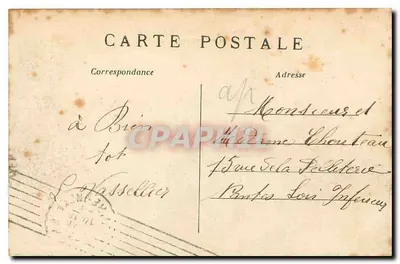 Paryż (5e arrt) — Rue Soufflot i Panthéon — Stara pocztówka n°1520 — Rewers