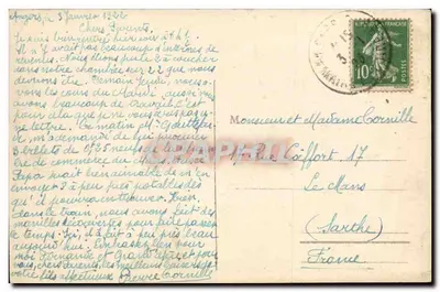 Angers - Bulwar Marasza Focha — widok miejski z budynkiem do wynajęcia — L. V., fot. — Rewers