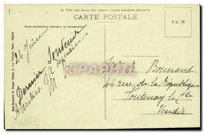 Angers - Piazza del Rallentamento e il Teatro — Editore Letort — Verso