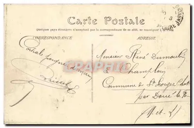 Angers — Praça do Ralliement e a Postagem — Editor B. PELE — Verso