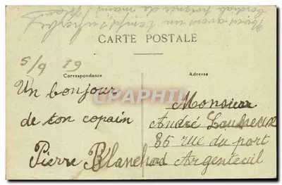 Angers — Ogród Botaniczny — Jezioro — A. B. — Rewers