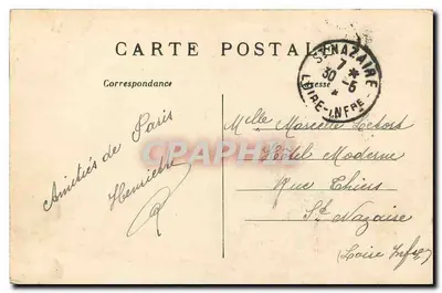 Paris (1º arrondissement) — O Palácio de Justiça — C.M. n°305 — Verso