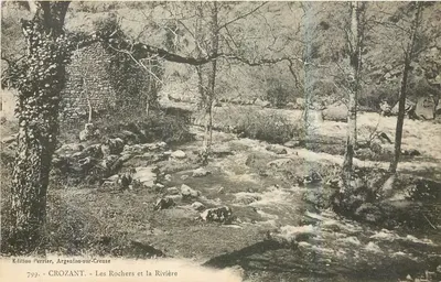 CROZANT - Os Rochos e o Rio — Edição Perrier, Argenton-sur-Creuse, n°799
